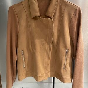 Tan Women's faux suede Jacket